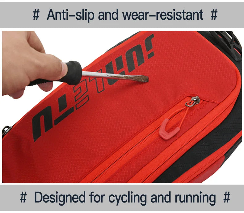Mochila Esportiva 10L OKHEALING – Leve, Impermeável e Refletiva para Ciclismo e Corrida