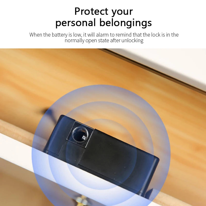 Fechadura Eletrônica Invisível para Gavetas com RFID – Smart Lock com Cartão e Controle por App | Instalação Fácil e Segurança Discreta para Móveis e Armários