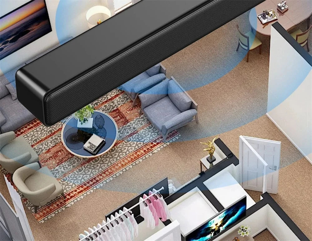 Soundbar Bluetooth com Subwoofer – Potência e Qualidade para Sua Experiência Sonora