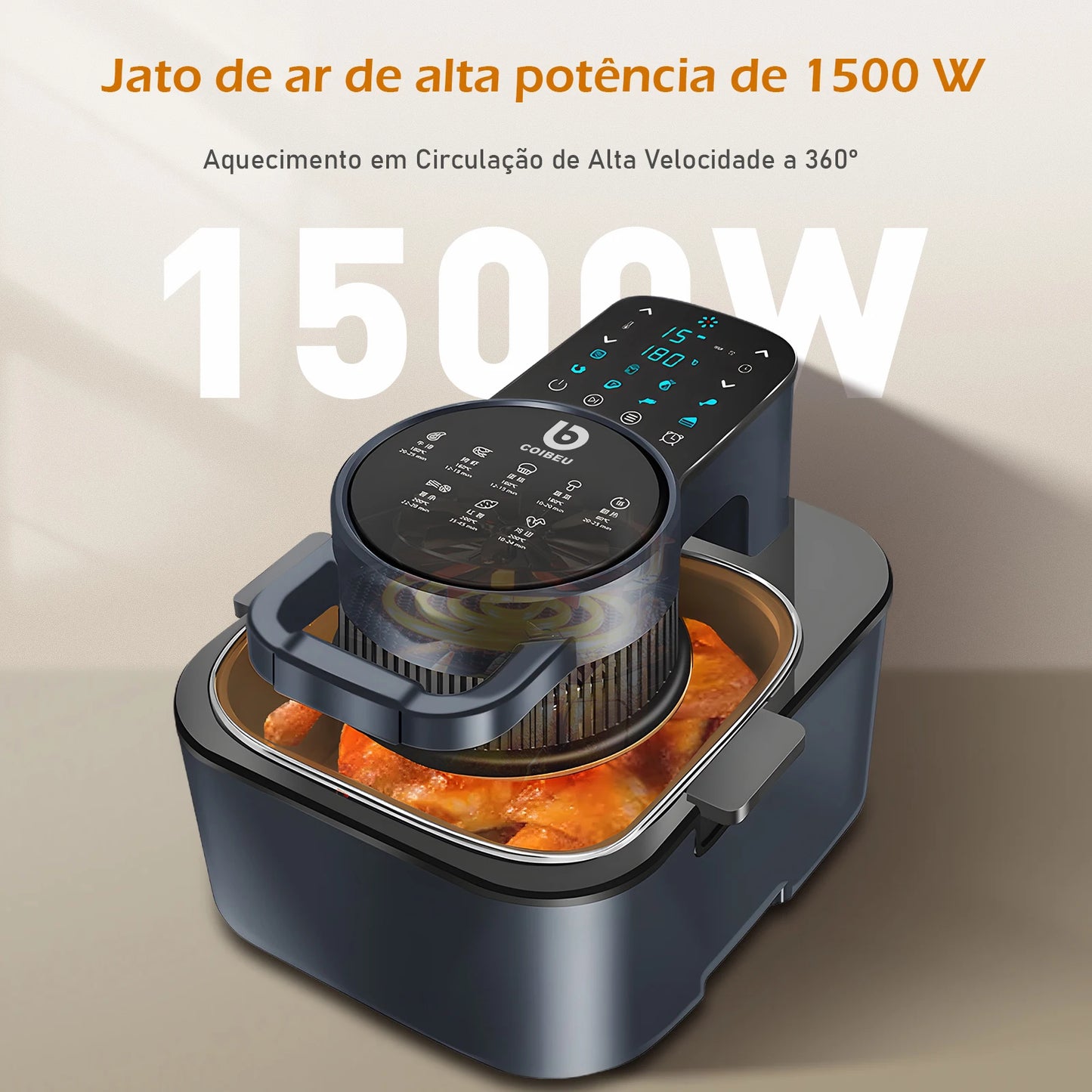 Air Fryer 7L 220V – Fritadeira Elétrica Sem Óleo