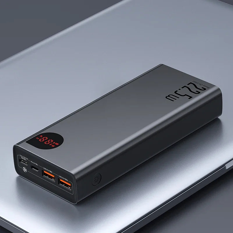 Baseus Power Bank 10000mAh – Energia Sempre ao Seu Alcance!