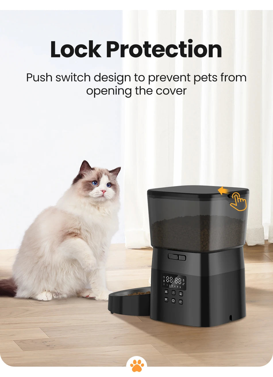 Alimentador Automático ROJECO para Gatos e Cães!
