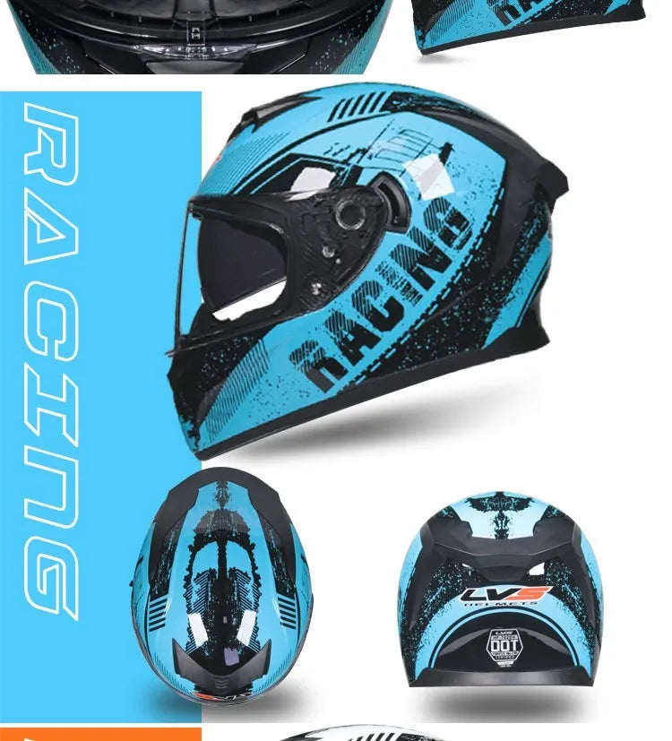 Capacete Modular Full Face ORZ – Segurança e Conforto para Motos e Scooters | Certificação DOT