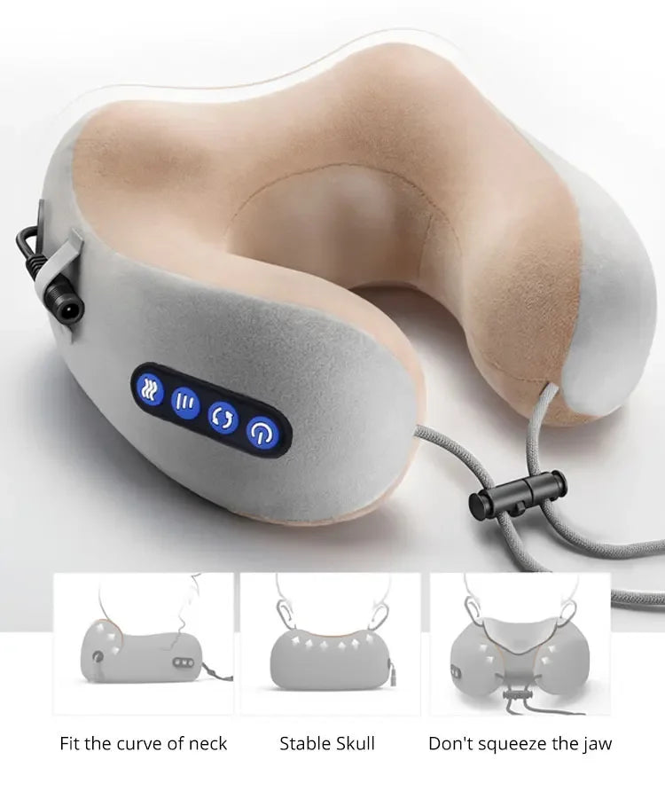 Massageador Cervical Portátil - Relaxamento em Qualquer Lugar!