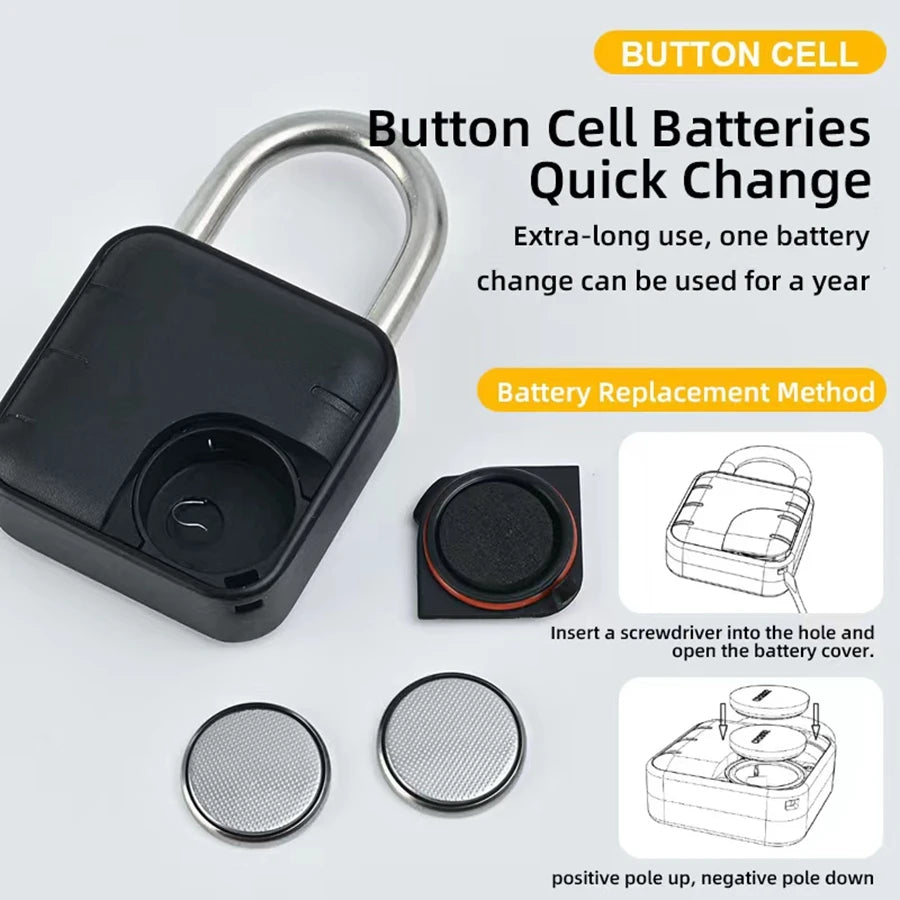 Fechadura Digital Inteligente EGFirtor Tuya – Biometria, Senha e App | Smart Lock à Prova D’Água IP67 para Portas de Madeira, Vidro, Aço ou Armários