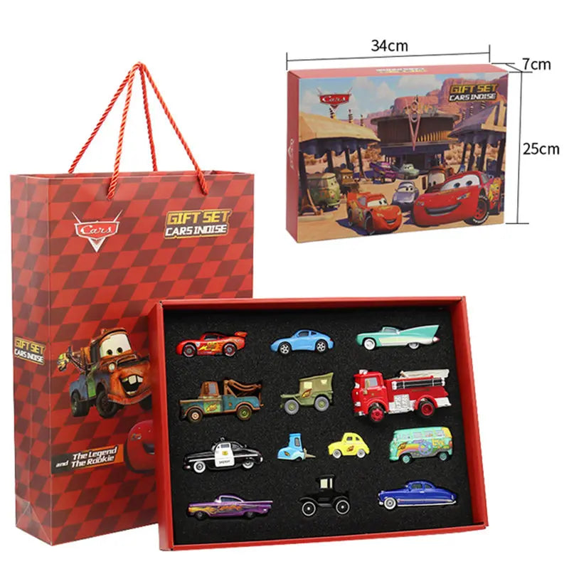 🏎️ Miniaturas Disney Pixar Cars 3 – Kit Metal Diecast 1:55 (Relâmpago McQueen, Mater, Jackson Storm e Mais)