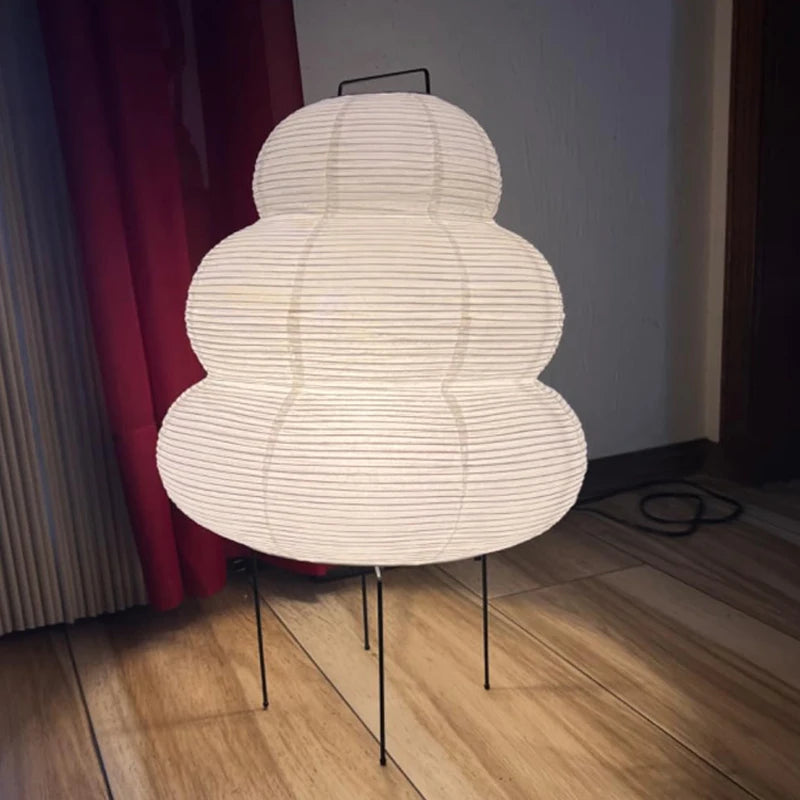 Lâmpada de Mesa LED Estilo Japonês – Elegância e Tradição com Toque Moderno!