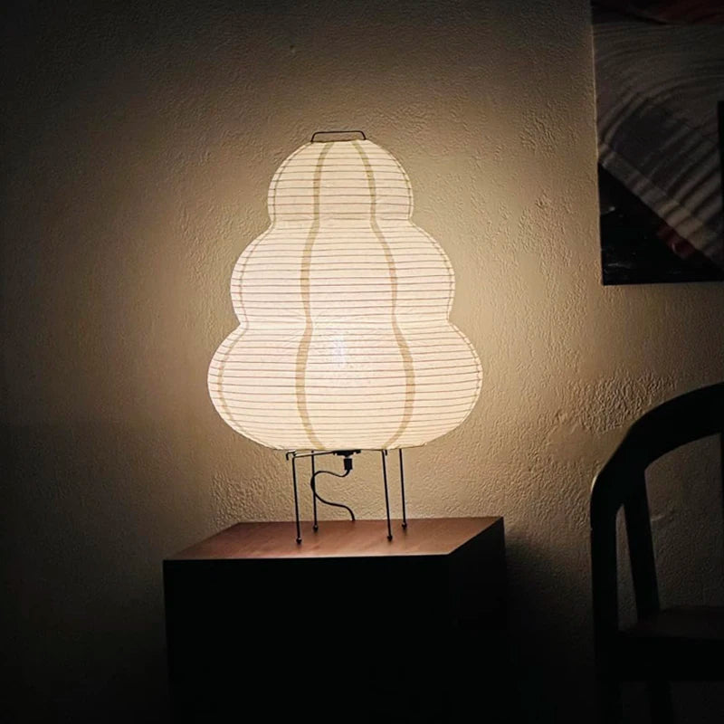Lâmpada de Mesa LED Estilo Japonês – Elegância e Tradição com Toque Moderno!