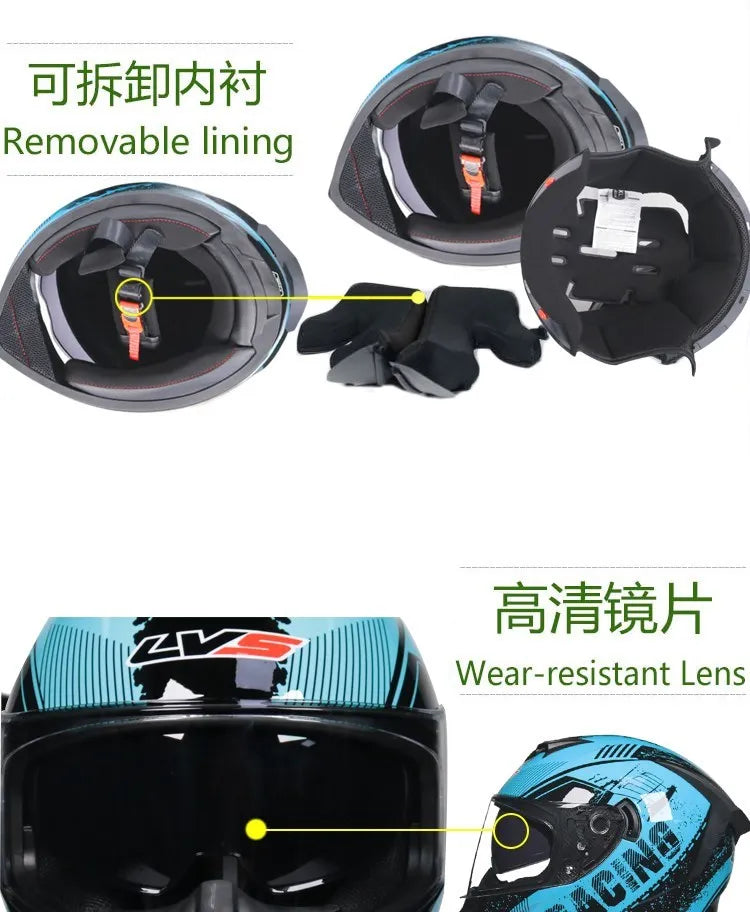 Capacete Modular Full Face ORZ – Segurança e Conforto para Motos e Scooters | Certificação DOT