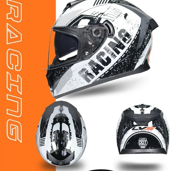 Capacete Modular Full Face ORZ – Segurança e Conforto para Motos e Scooters | Certificação DOT