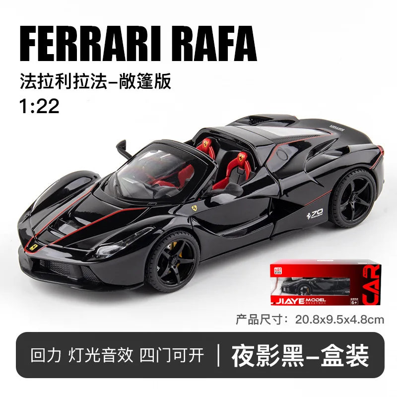 🏎️ Miniatura Ferrari LaFerrari Conversível 1:22 Welly – Modelo de Corrida Colecionável (Diecast)