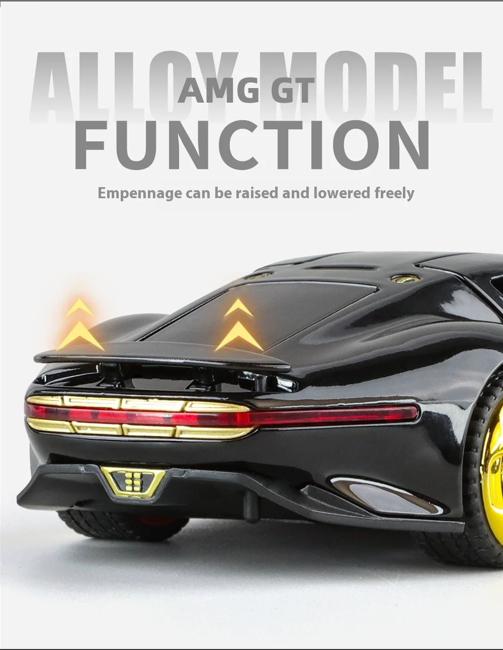 1:32 Mercedes Benz AMG Vision GT Supercar Alloy Metal Diecast Car Model Sound & Light Simulation Collectibles Gift For Boyfriend
