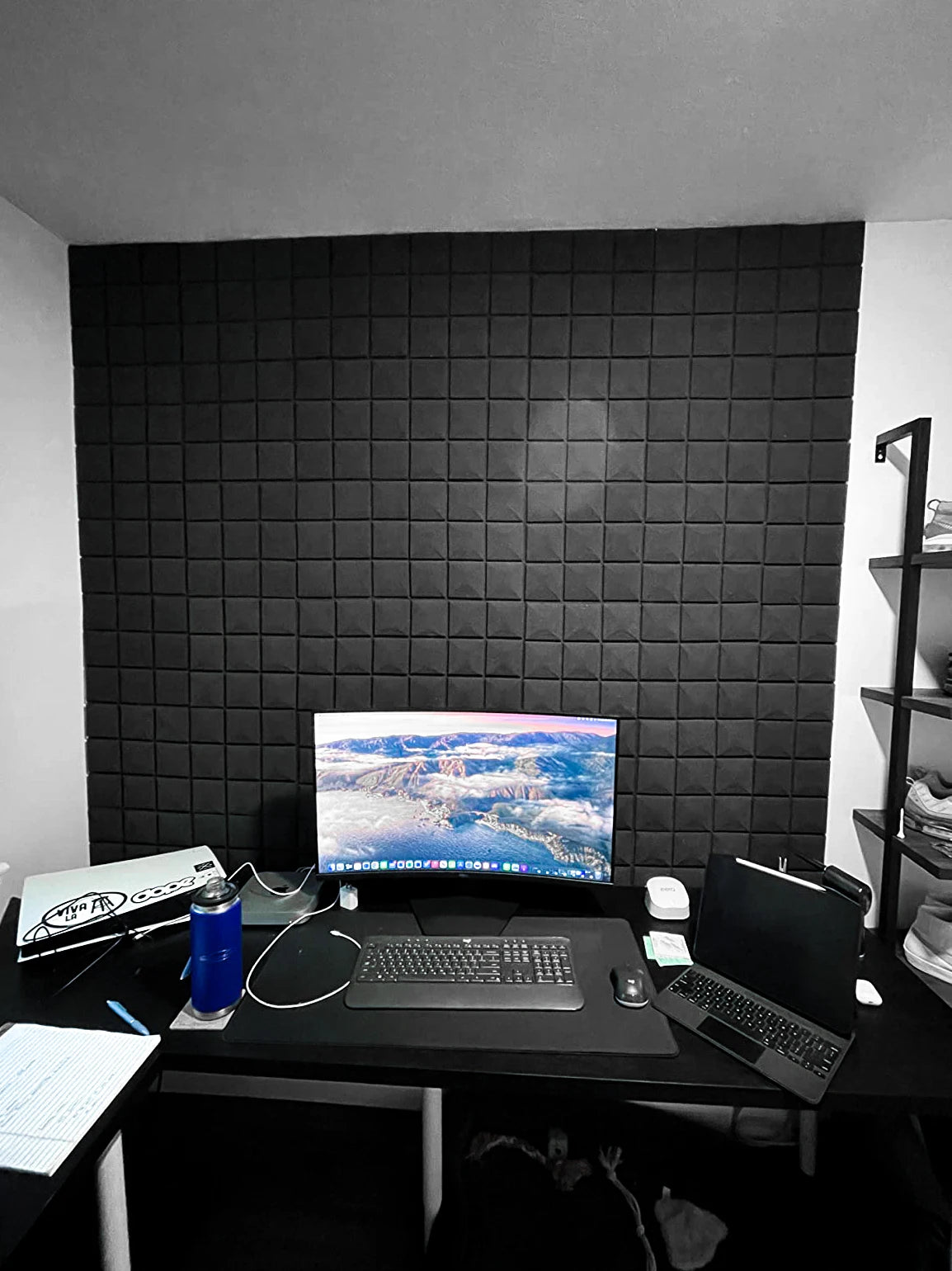 TOUO Studio Acoustic Foam Panels – Painéis de Espuma Acústica para Estúdios, Escritórios e Tratamento de Som