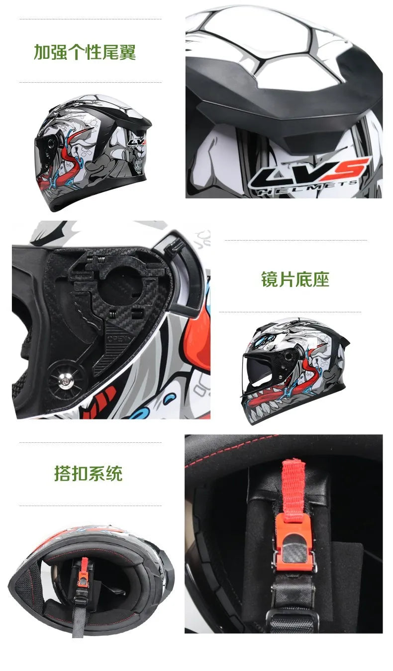 Capacete Modular Full Face ORZ – Segurança e Conforto para Motos e Scooters | Certificação DOT