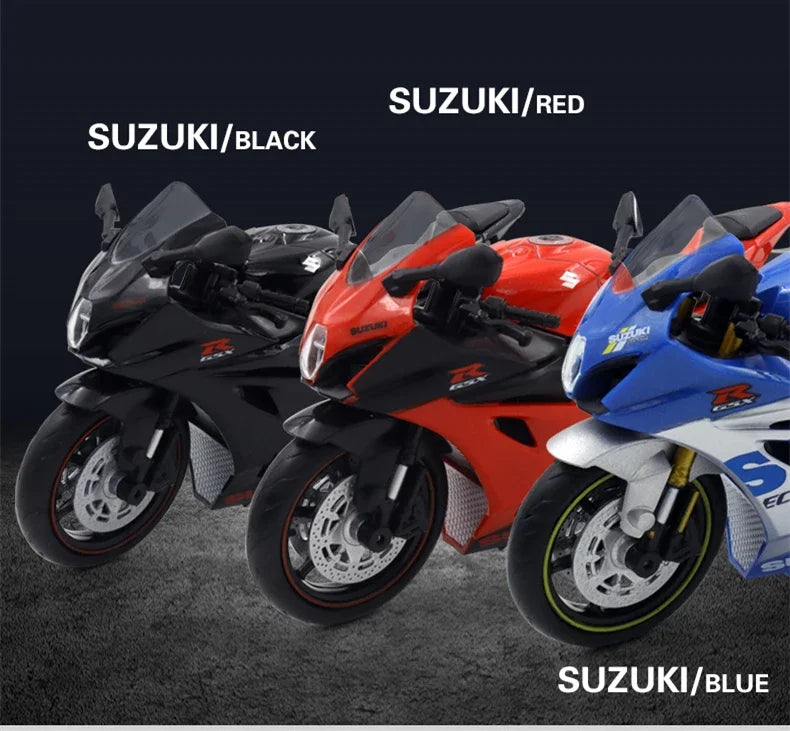 1:12 Suzuki GSX-R1000R Aprilia RSV4 Alloy Racing Motorcycle Model Diecast Street Cross-Country Motorcycle Model High Simulation