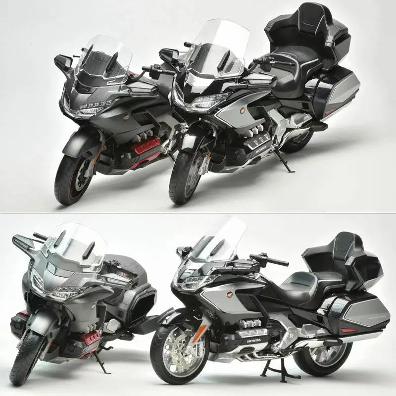 1:11 Honda Gold Wing GL800 2021 Alloy Die Cast Motorcycle Model Vehicle Collection Sound and Light Off Road Autocycle Toys Car