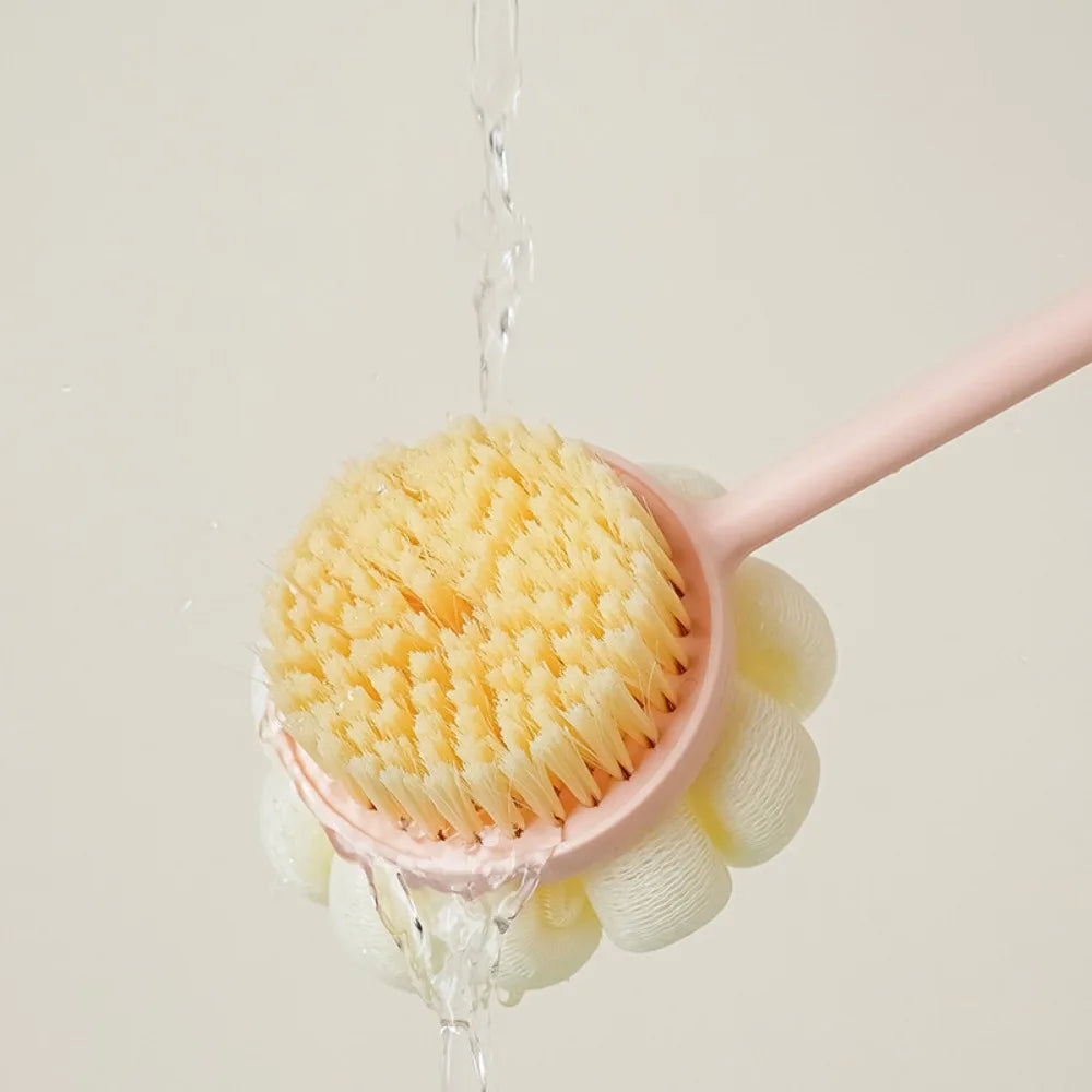Escova de Corpo de Silicone com Cabo Longo – Seu Banho de Relaxamento e Exfoliação Perfeita!