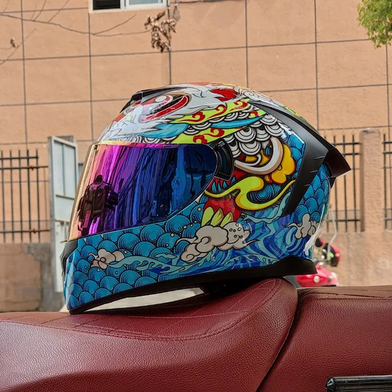 Capacete Modular Full Face ORZ – Segurança e Conforto para Motos e Scooters | Certificação DOT