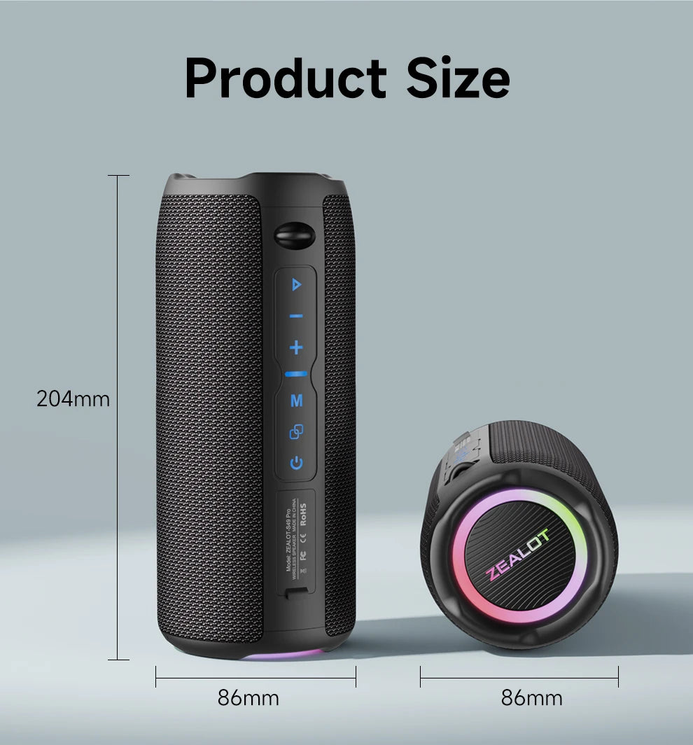 ZEALOT S49PRO – Som Potente e Portátil!