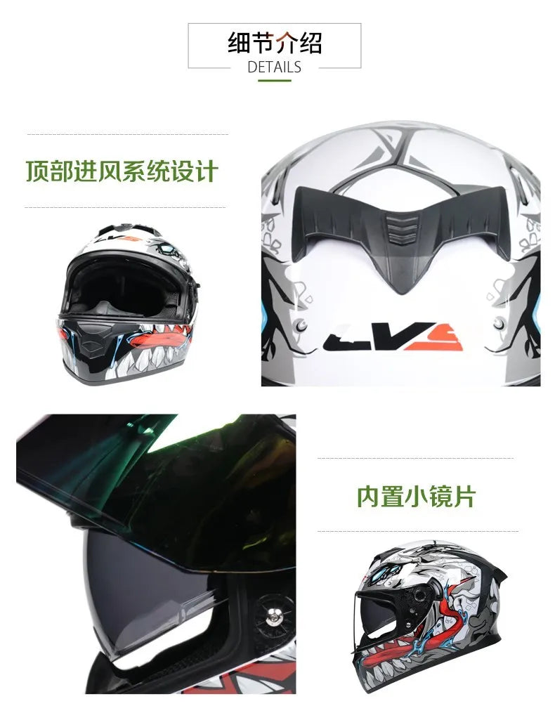 Capacete Modular Full Face ORZ – Segurança e Conforto para Motos e Scooters | Certificação DOT
