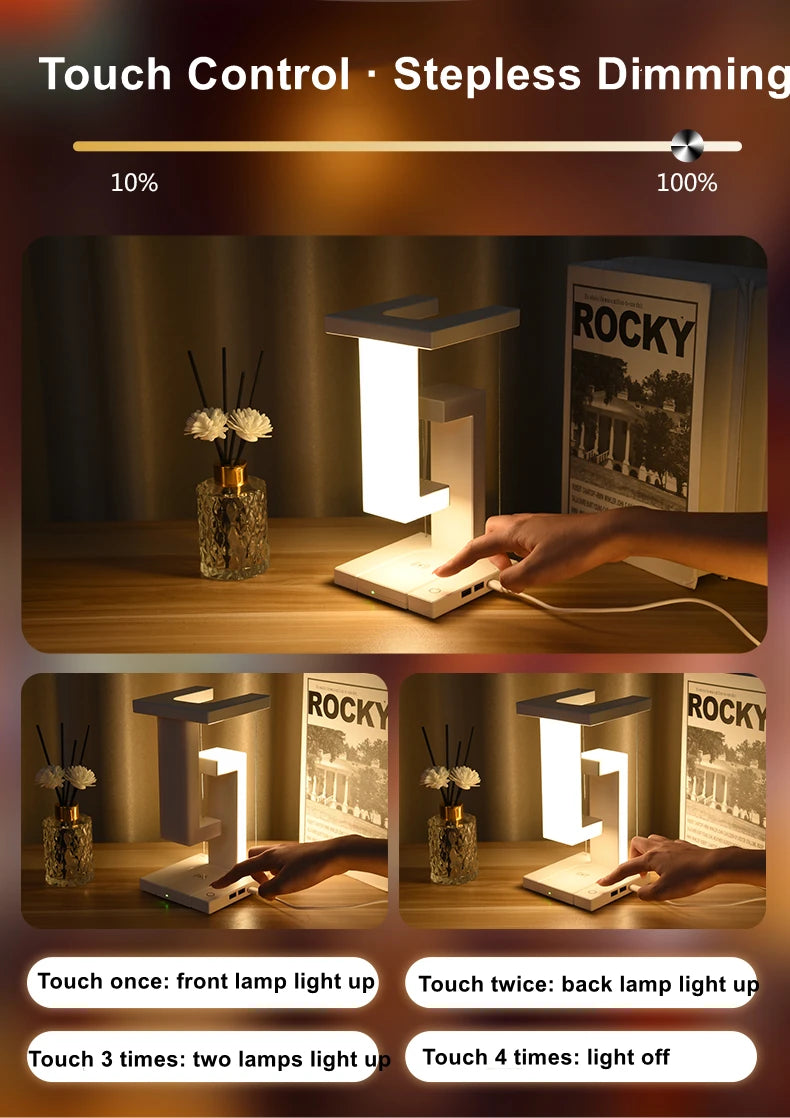 Luminária LED Suspensa Anti-Gravity – Um Toque Futurista na Sua Decoração!