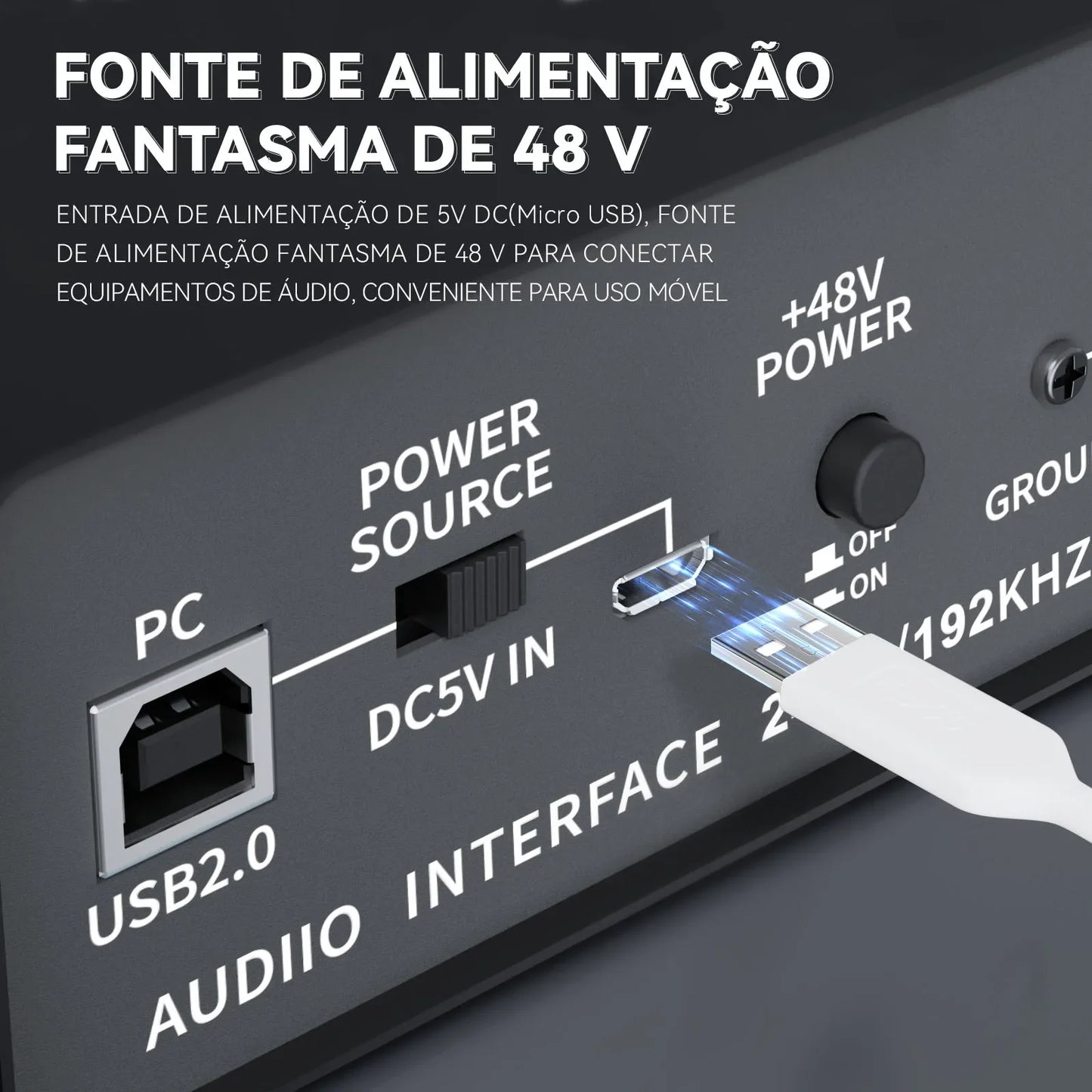 TEYUN Professional Sound Card Audio Mixer – Mixer de Áudio para Estúdio e Gravação ao Vivo