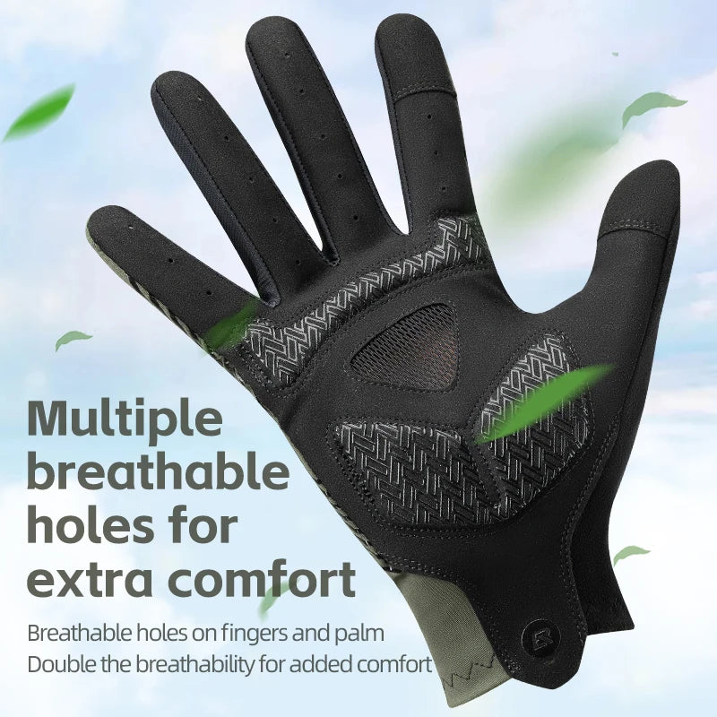 ROCKBROS Luvas de Ciclismo – Proteção, Conforto e Controle!