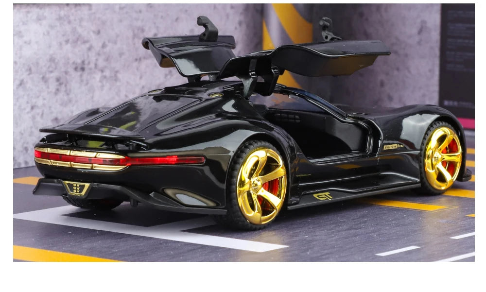1:32 Mercedes Benz AMG Vision GT Supercar Alloy Metal Diecast Car Model Sound & Light Simulation Collectibles Gift For Boyfriend