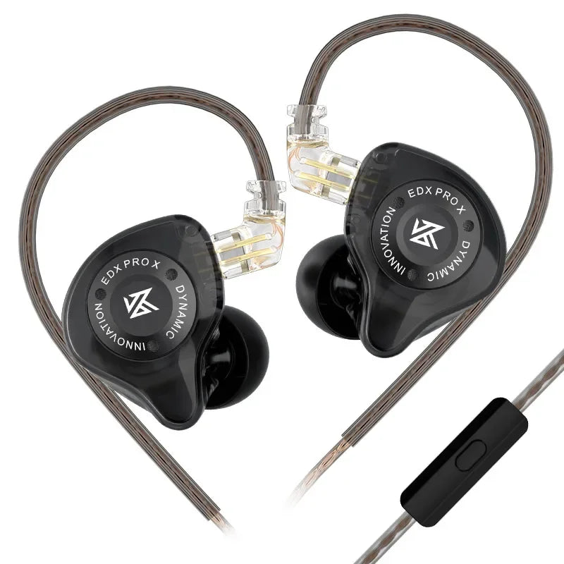 KZ EDX PRO X – Fone de Ouvido Dinâmico HiFi Bass | Qualidade Profissional para Música e Esporte!