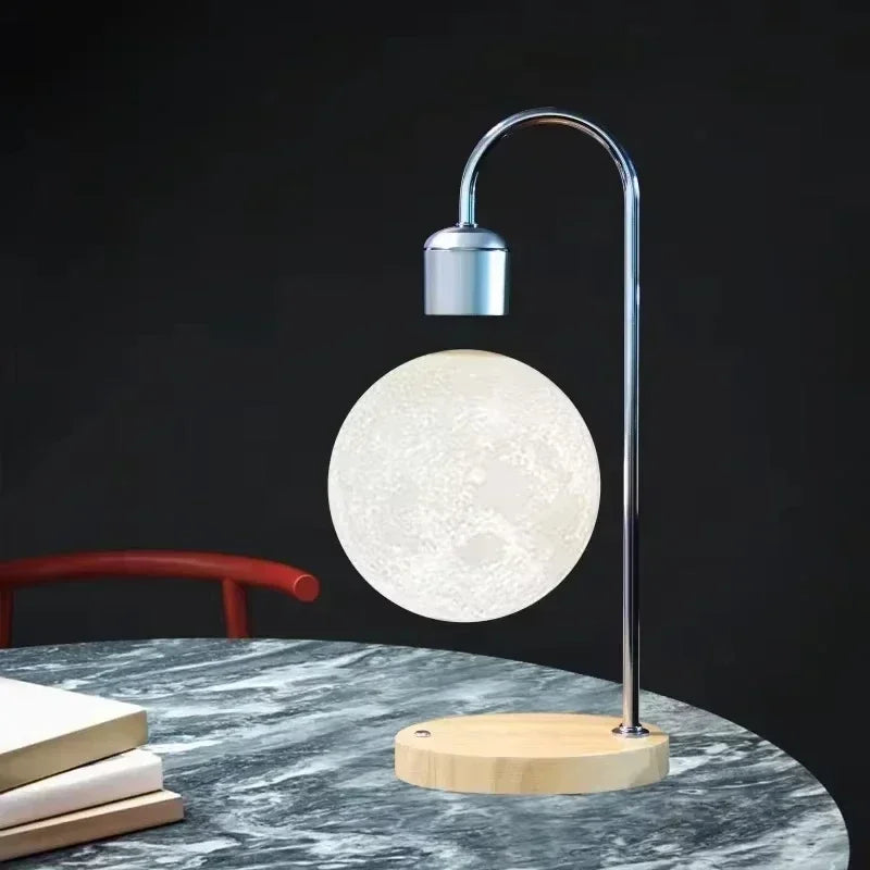 Luminária Lua Flutuante com Levitação Magnética