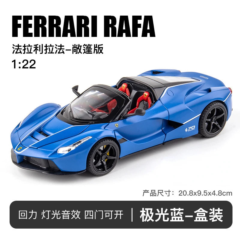 🏎️ Miniatura Ferrari LaFerrari Conversível 1:22 Welly – Modelo de Corrida Colecionável (Diecast)