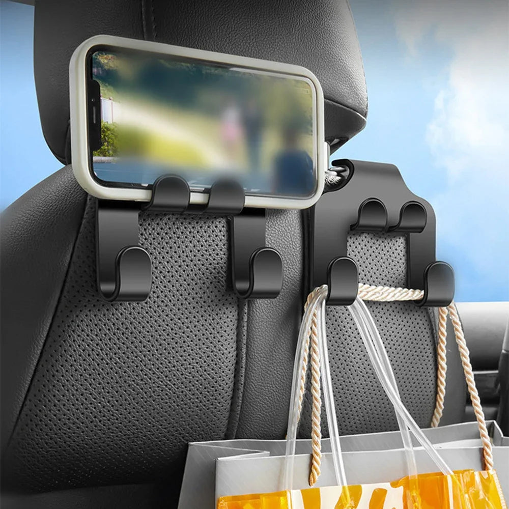 Gancho Multifuncional para Encosto de Banco – Organização Inteligente e Praticidade no Interior do Seu Carro