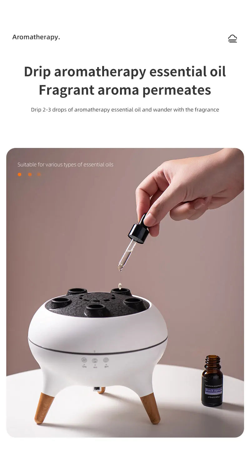 Umidificador de Chama Multi Spray – Aromaterapia e Elegância!