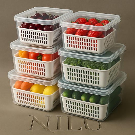 Caixa Organizadora para Geladeira – Mantém Seus Alimentos Sempre Frescos! 🥦🍎