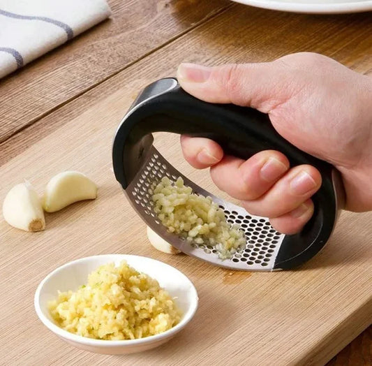 Prensa de Alho Manual em Inox – Triturador e Espremedor