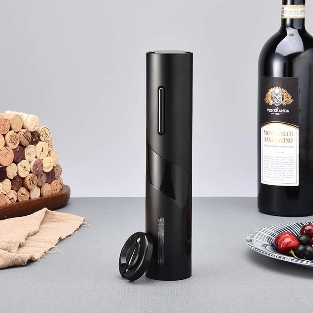Abridor de Vinho Automático com Tampa Hermética – Kit Completo