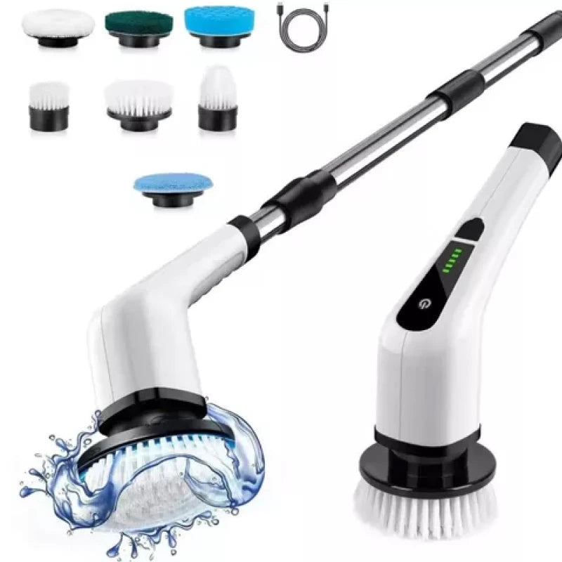 Mop Elétrico 360º com Escova de Limpeza – Praticidade e Eficiência com Carga USB