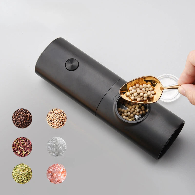 Moedor Elétrico de Sal e Pimenta – Ajustável e Automático