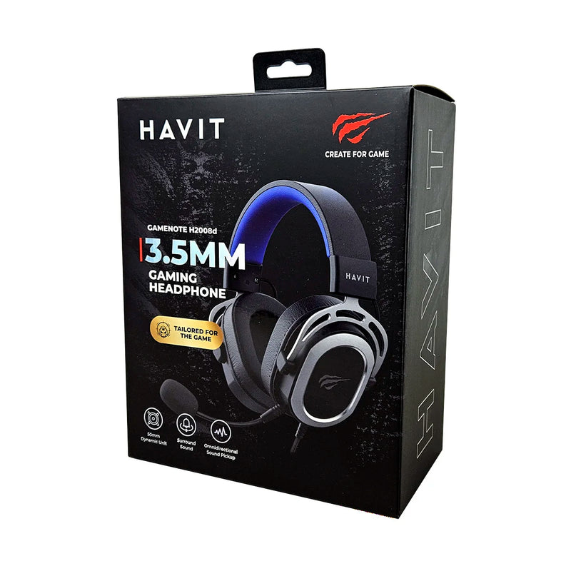 Headset Gamer Havit Gamenote H2008D – Precisão e Conforto para suas Partidas!