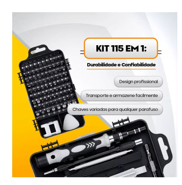 Kit de Ferramentas 115 – Mini Chaves de Precisão