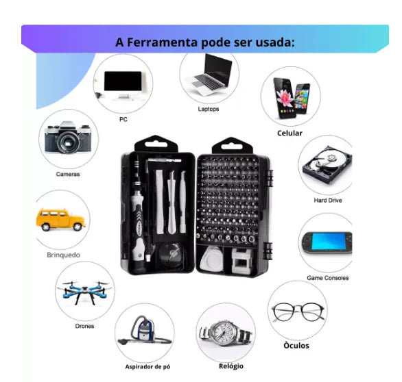 Kit de Ferramentas 115 – Mini Chaves de Precisão