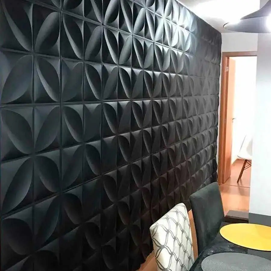 Kit 40 Painéis 3D PVC para Revestimento de Parede – Transforme Seu Ambiente com Estilo