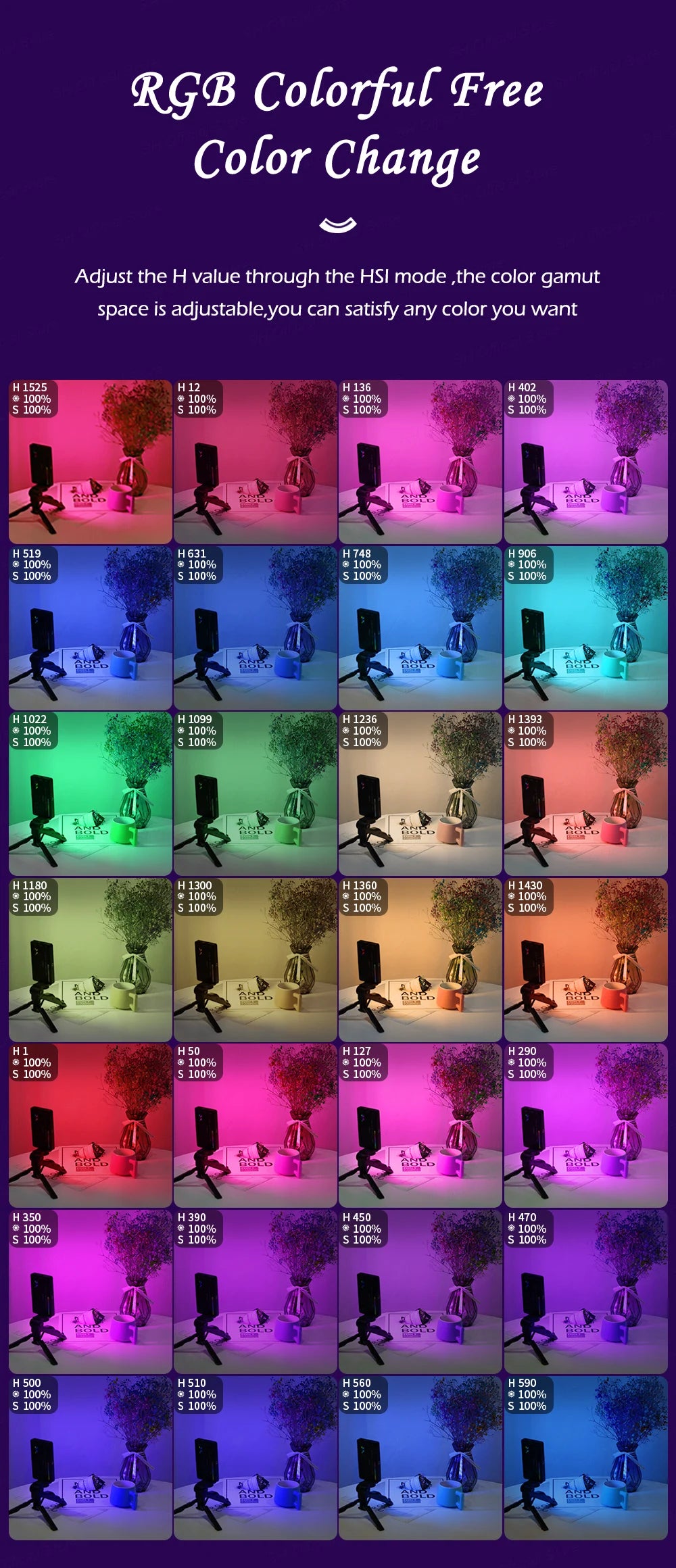 SH RGB LED Video Panel - Iluminação Profissional para Criadores de Conteúdo