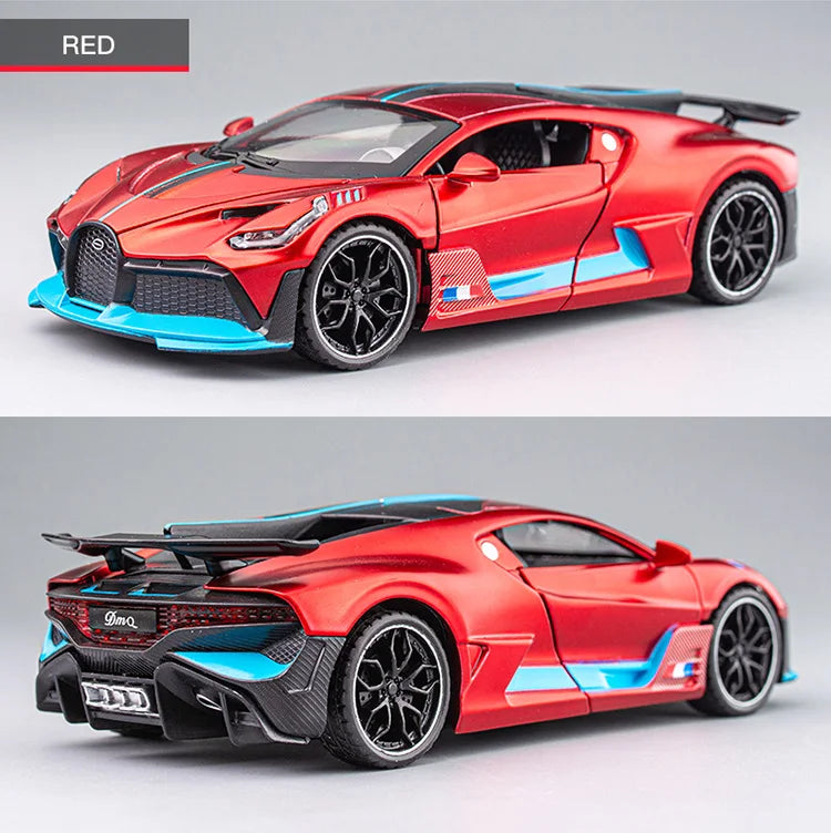 🏎️ Miniatura Bugatti Divo 1:32 MAKEDA – Supercarro Colecionável em Liga Metálica (Diecast)