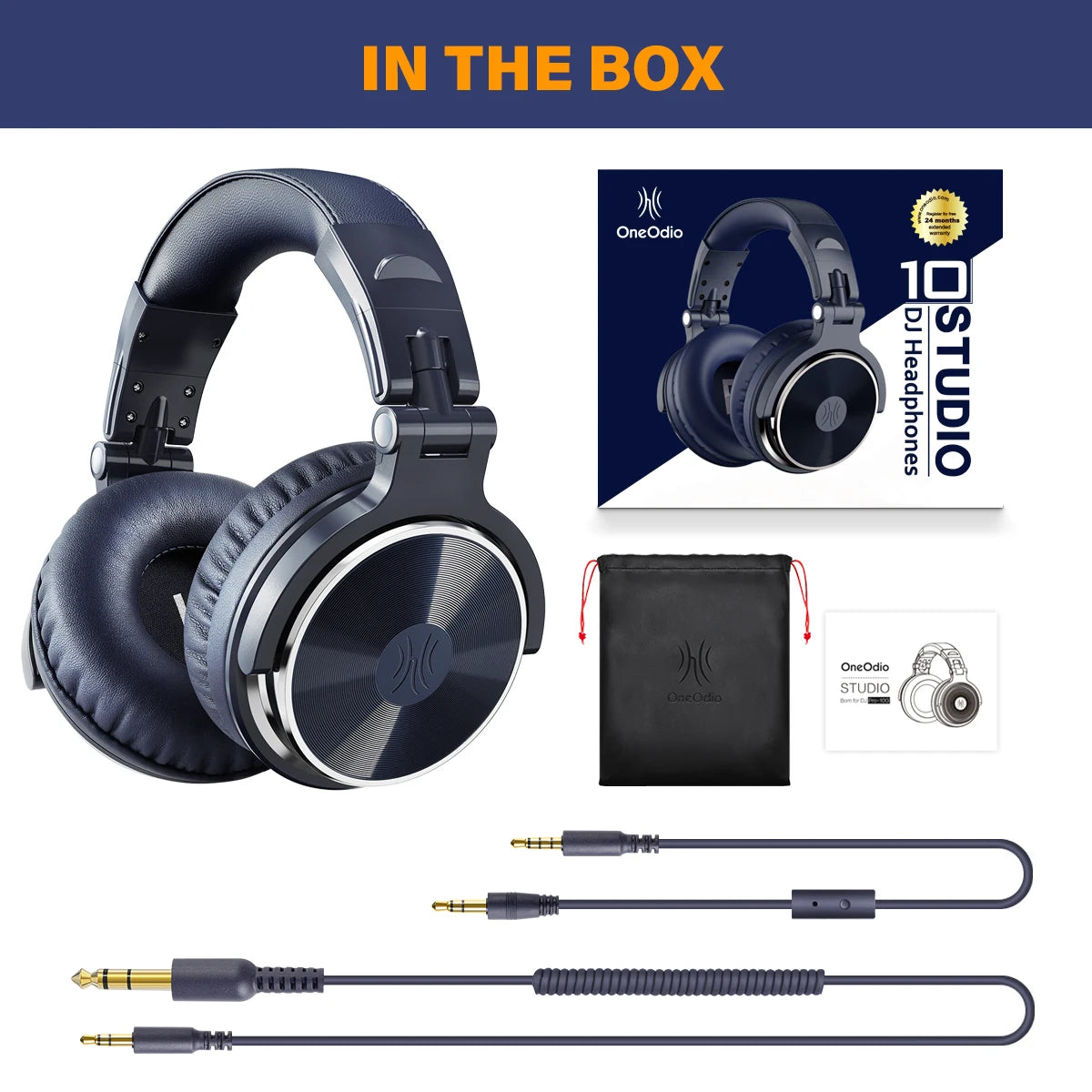 Oneodio Pro-10 Wired Headphones – Fones de Ouvido Profissionais para Estúdio e Gravação