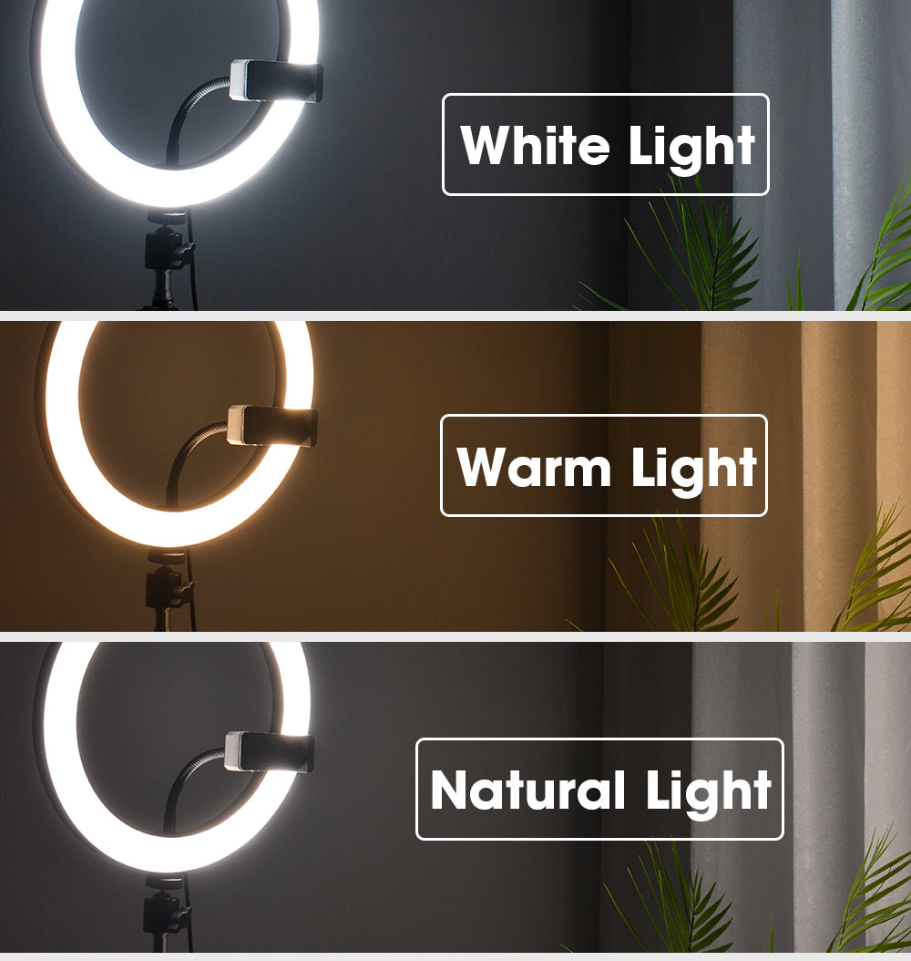 Ring Light LED Lamp com Tripé – Iluminação Profissional para Fotos e Vídeos