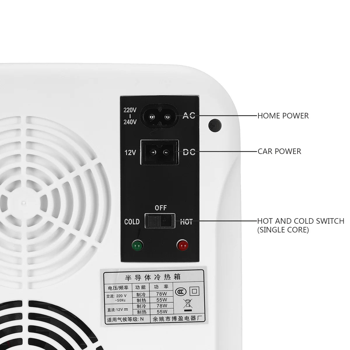 Mini Geladeira Portátil OUTMIX 15L – Refrigeração e Aquecimento para Carro e Casa | Bivolt DC 12-24V / AC 220V