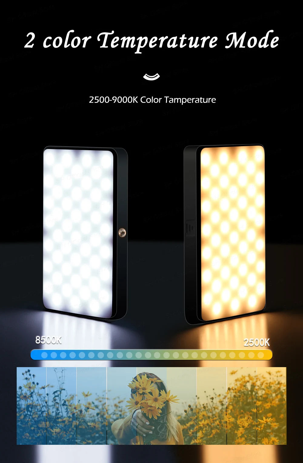 SH RGB LED Video Panel - Iluminação Profissional para Criadores de Conteúdo