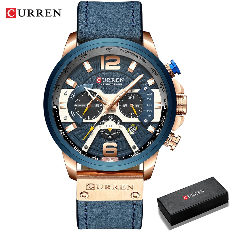 Relógio Curren Sport Chronograph – Estilo e Desempenho para o Homem Moderno