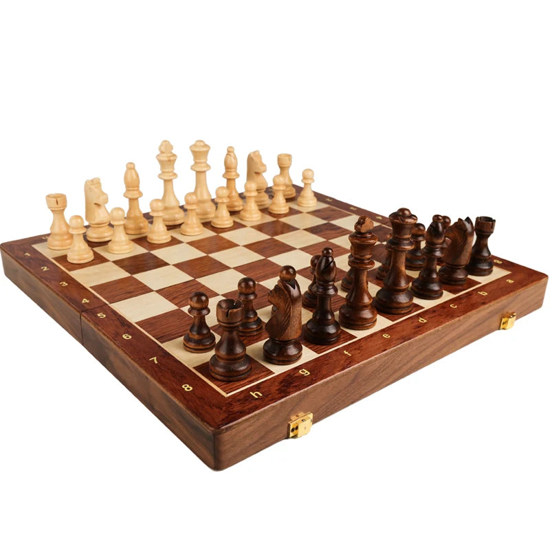 Jogo de Xadrez de Madeira Premium – Clássico e Sofisticado!